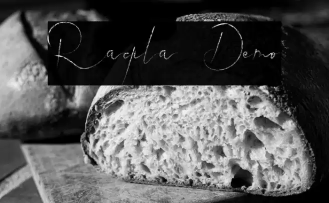 Raqila Demo Font examples