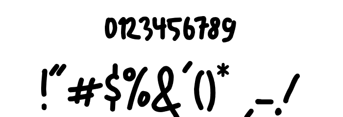 RaqillaKids Font OTHER CHARS