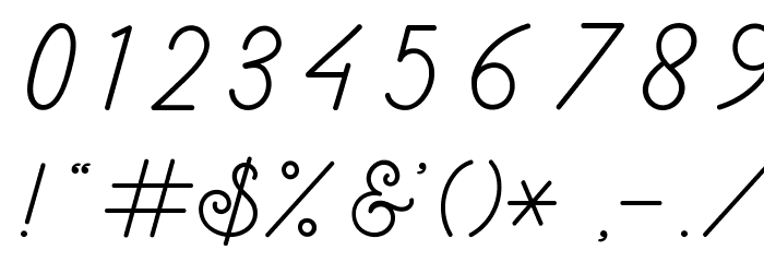 RaquellaMonoscript Font OTHER CHARS