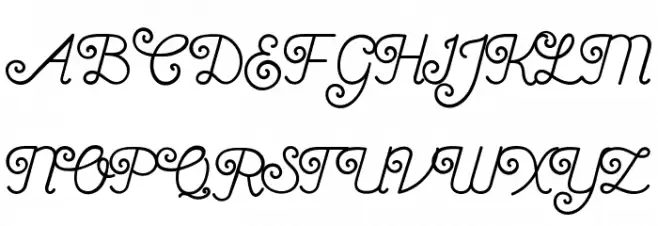 RaquellaMonoscript خط أحرف كبيرة