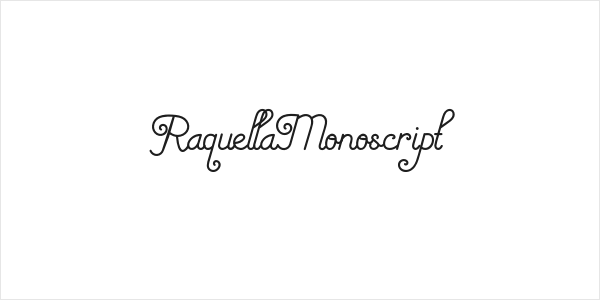RaquellaMonoscript Logo