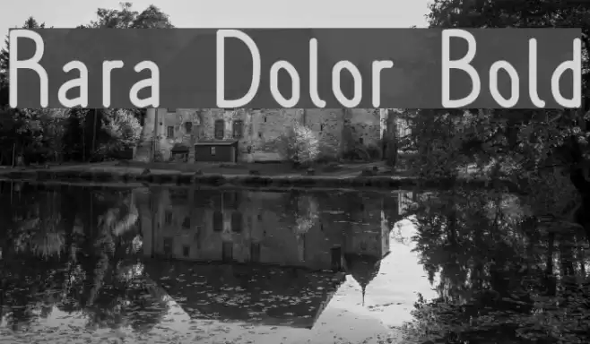 Rara Dolor Bold Font examples