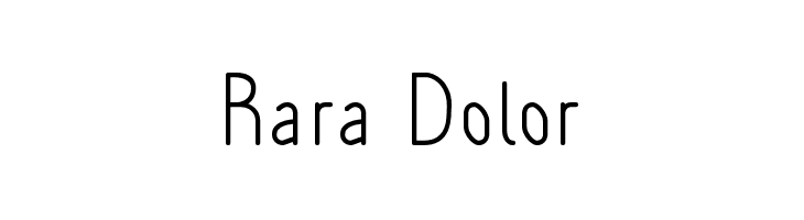 Rara Dolor  Скачать бесплатные шрифты