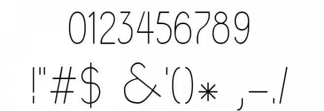 Rara Dolor Font OTHER CHARS