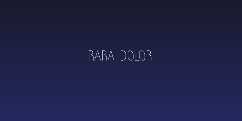 Rara Dolor Social Header