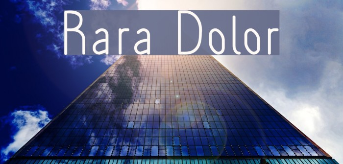 Rara Dolor Font examples