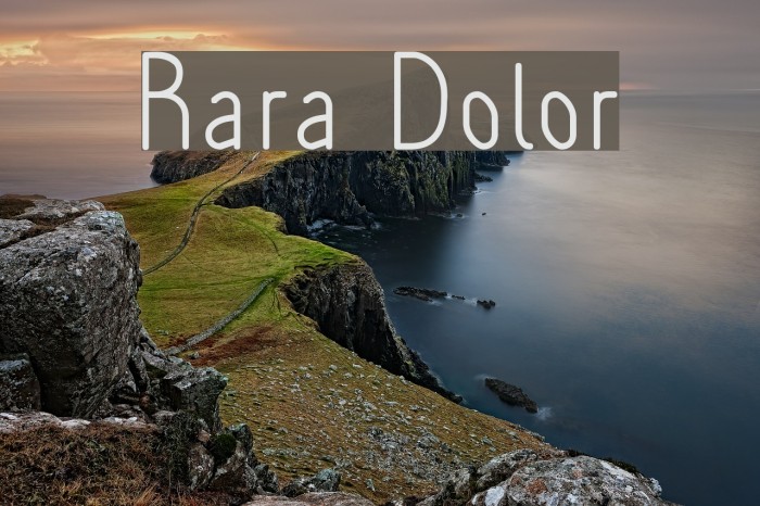 Rara Dolor Font examples