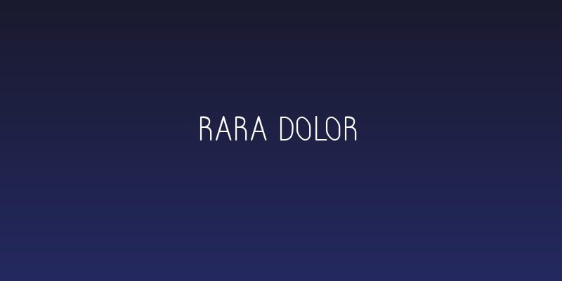 Rara Dolor Social Header