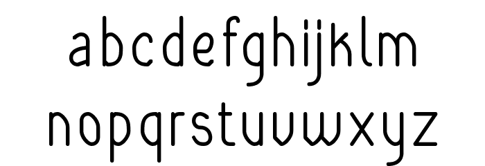 Rara Dolor Font LOWERCASE