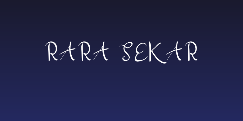 Rara Sekar Social Header