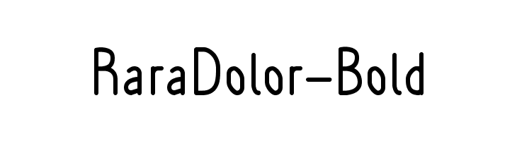 RaraDolor-Bold Font