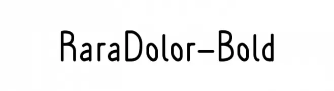 RaraDolor-Bold  नि: शुल्क फ़ॉन्ट्स डाउनलोड