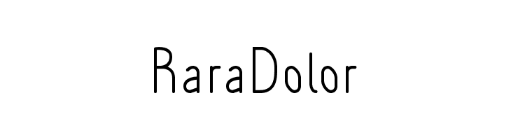 RaraDolor  免费字体下载