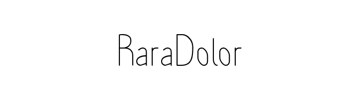 RaraDolor  Fuentes Gratis Descargar