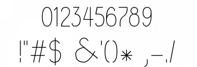 RaraDolor Font OTHER CHARS