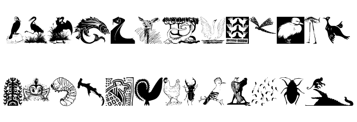 RareAnimals Font LOWERCASE