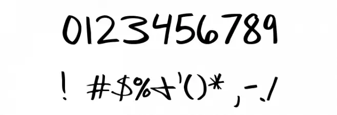 RareBlair-Regular Font OTHER CHARS