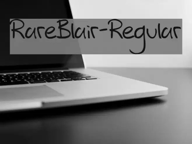 RareBlair-Regular Font examples