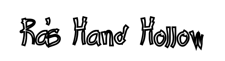 Ra's Hand Hollow  Frei Schriftart Herunterladen