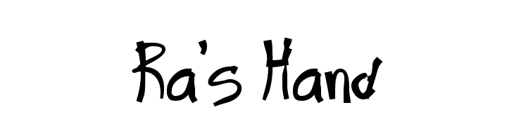 Ra's Hand  font caratteri gratis