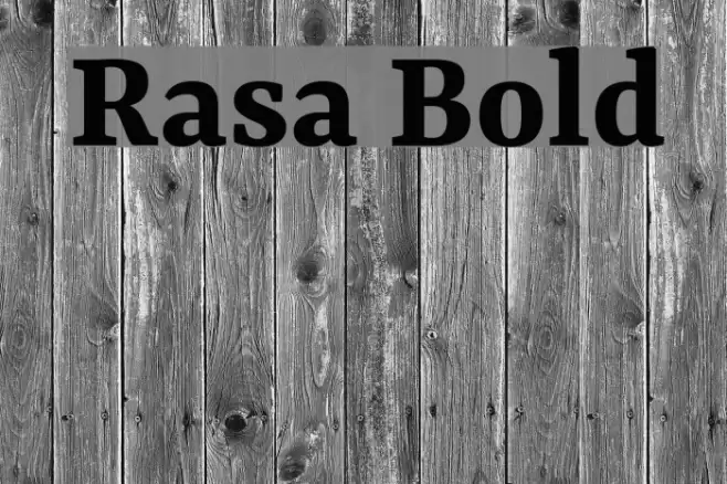 Rasa Bold Font examples