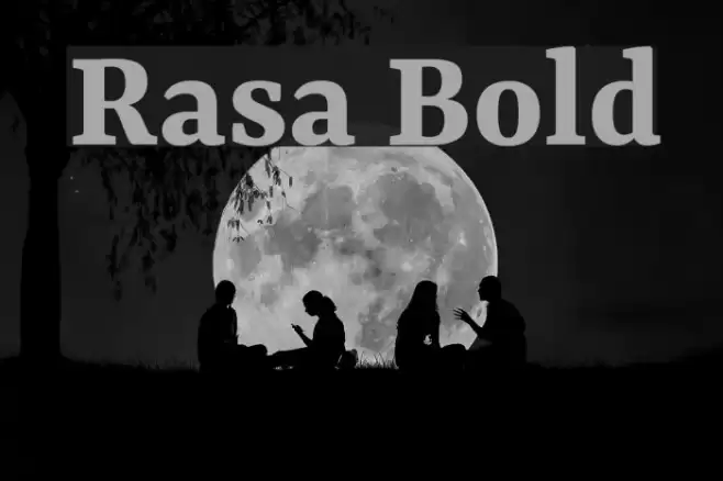 Rasa Bold Font examples