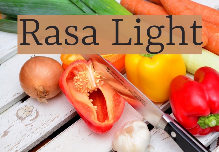 Rasa Light Font examples