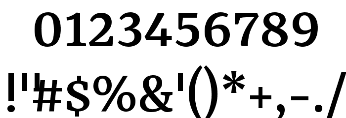 Rasa Medium Font OTHER CHARS