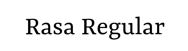 Rasa Regular Font