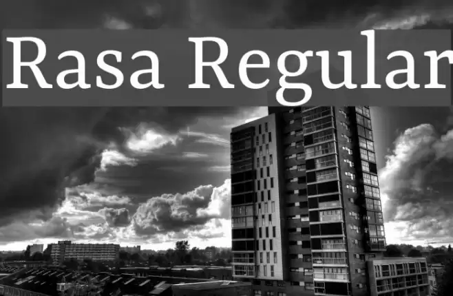 Rasa Regular Font examples