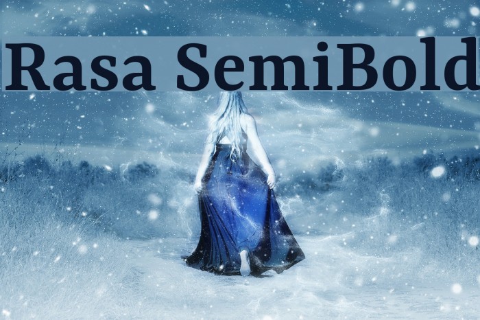Rasa SemiBold Font examples