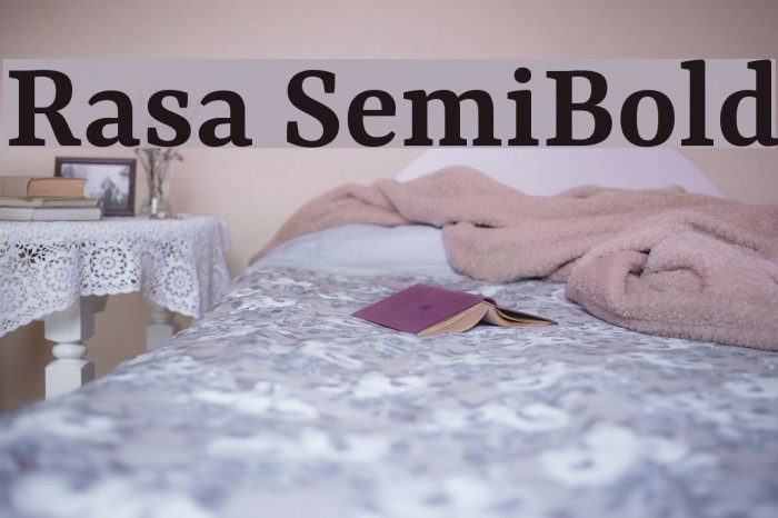 Rasa SemiBold Font examples