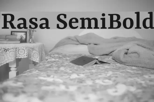 Rasa SemiBold examples