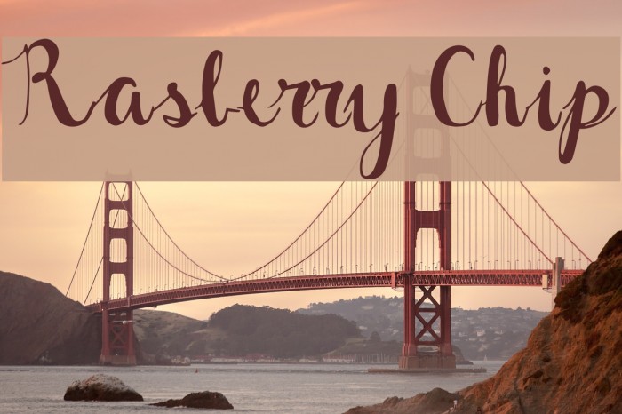 Rasberry Chip Font examples