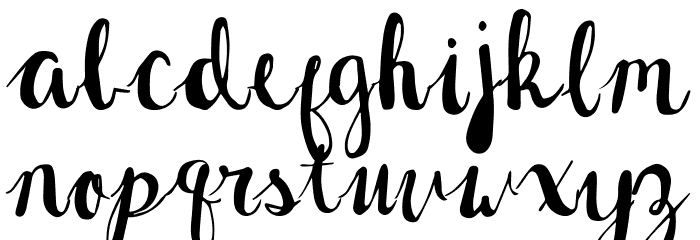 Rasberry Chip Font LOWERCASE
