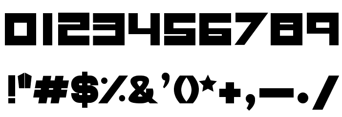 RaseGPL-Bold Font OTHER CHARS