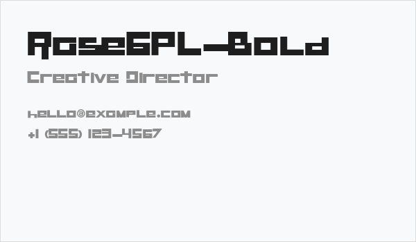 RaseGPL-Bold Business Card