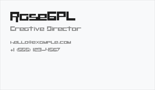 RaseGPL Business Card