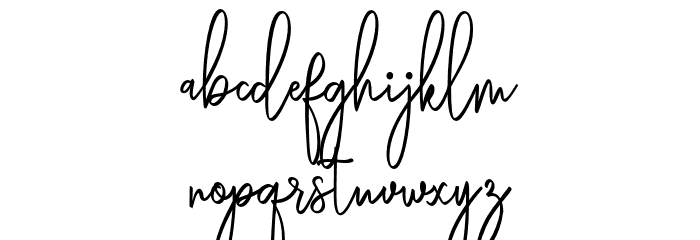 Rasendrya Font LOWERCASE