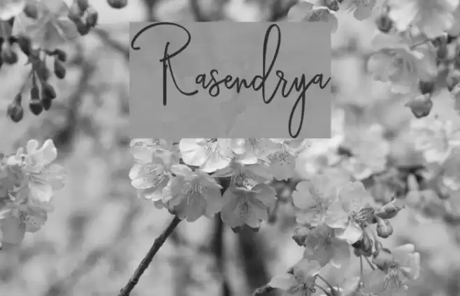 Rasendrya Font examples