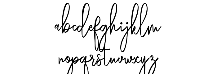 Rasendrya Font LOWERCASE