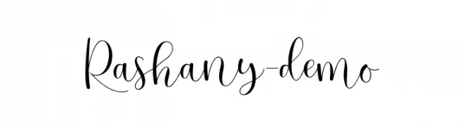 Rashany-demo  Frei Schriftart Herunterladen