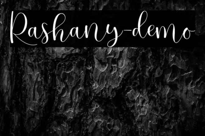 Rashany-demo Font examples