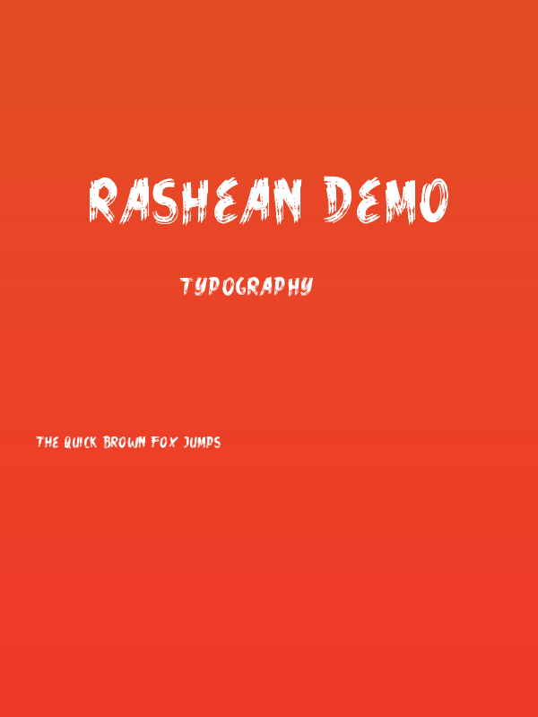 Rashean Demo Poster