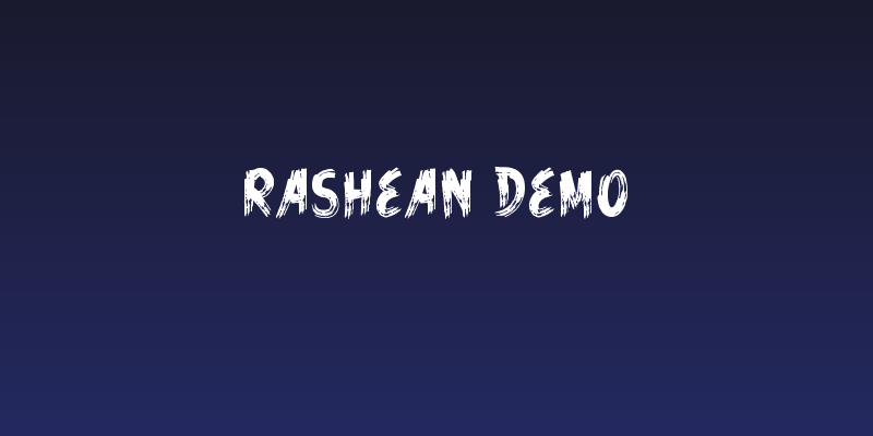 Rashean Demo Social Header