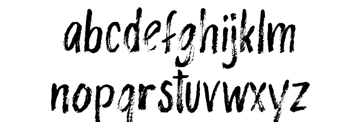 Rashford Font LOWERCASE