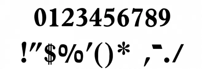 Rashi Font OTHER CHARS