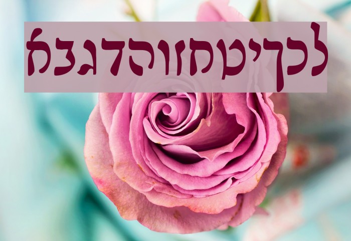 Rashi Font examples