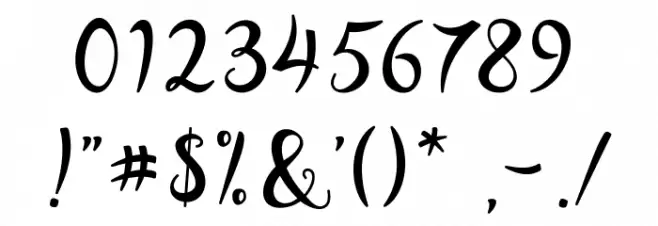 RashidaScript Font OTHER CHARS