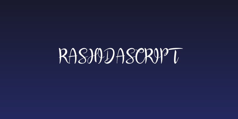 RashidaScript Social Header